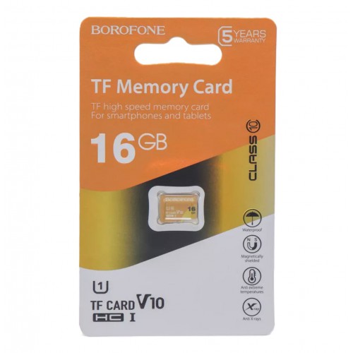 Карта MicroSD Borofone 16Gb