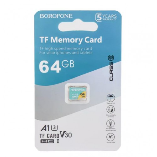 Карта MicroSD Borofone 64Gb