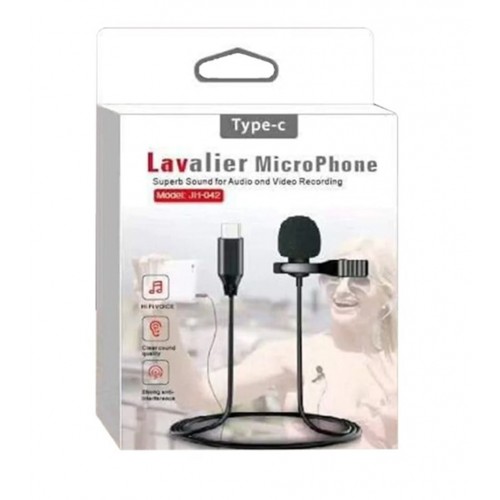 Микрофон-петличка Lavalier JH-042 чёрный