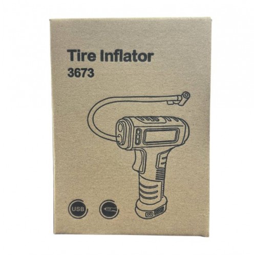 Воздушный компрессор для накачивания шин Tire Inflator 3673